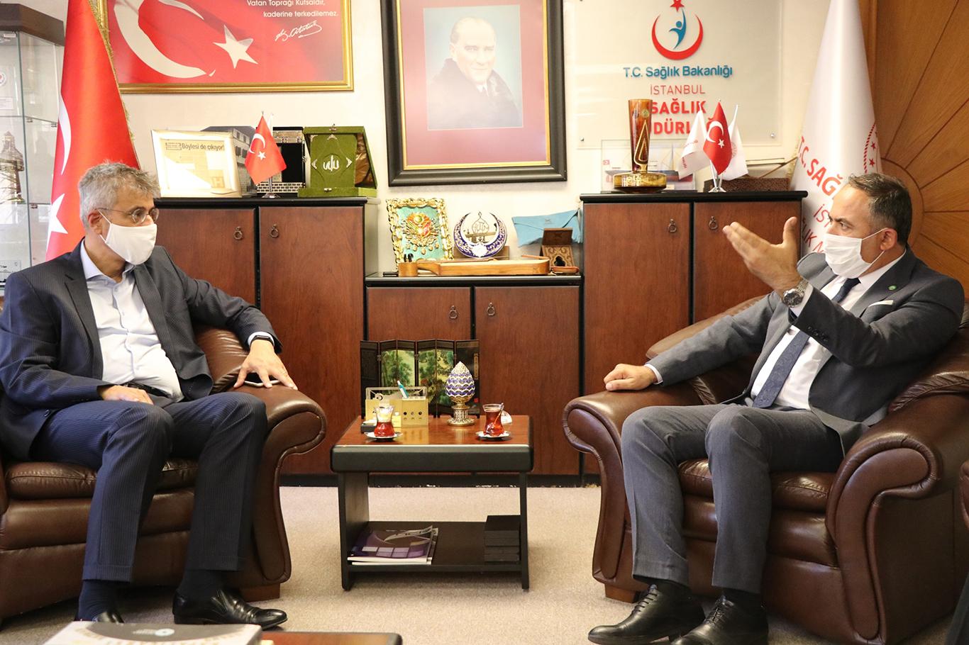 HÜDA PAR İstanbul İl Başkanı Elibüyük’ten Sağlık Müdürlüğü’ne ziyaret